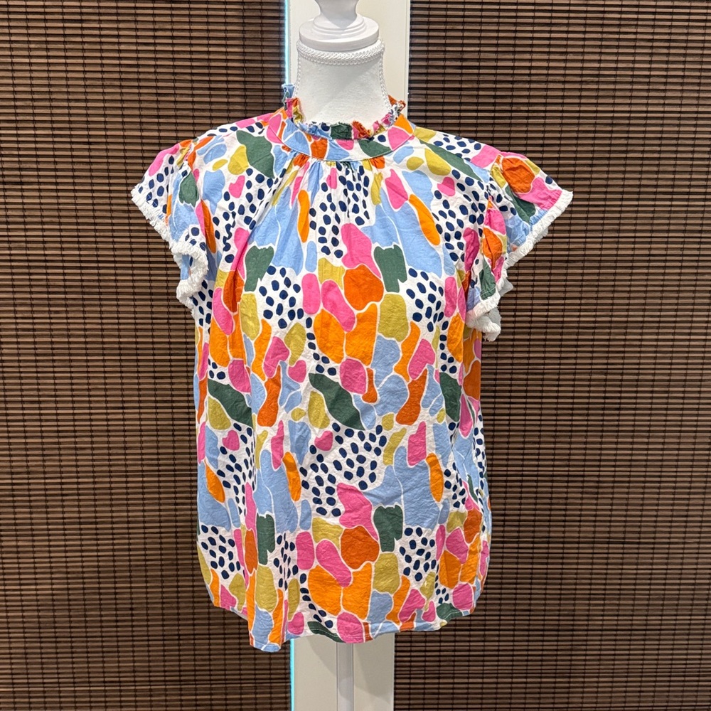 THML sleeveless ruffle top size medium GUC